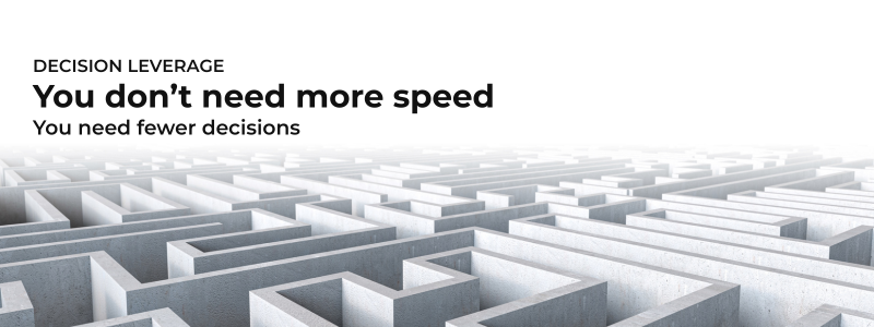 Decision Leverage for Seed-Stage Founders
